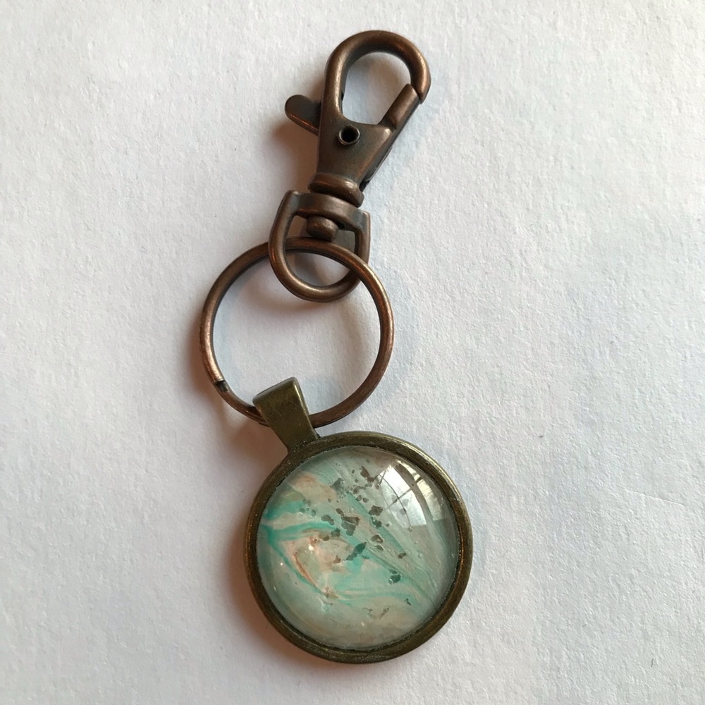 Liquid acrylic key chain